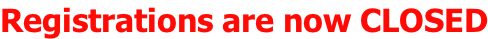 Registrations are now CLOSED